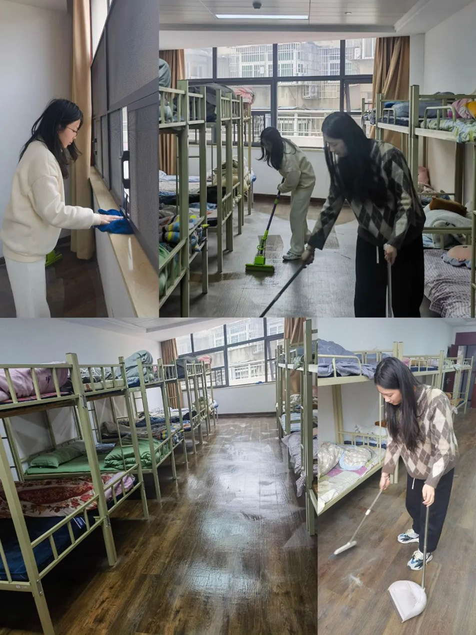 機(jī)關(guān)團(tuán)支部組織志愿者開(kāi)展“扮靚新宿舍，溫情暖人心”集中清掃活動(dòng)