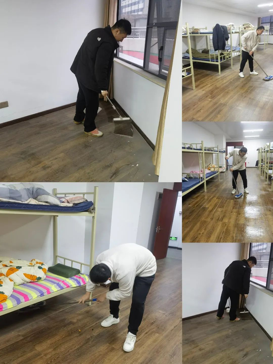 機(jī)關(guān)團(tuán)支部組織志愿者開(kāi)展“扮靚新宿舍，溫情暖人心”集中清掃活動(dòng)